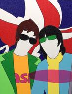 Marco Lodola (1955) - Beatles British Flag, Antiek en Kunst