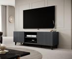 TV-Meubel antraciet 150x42x53 2 deuren zwarte pootjes, Huis en Inrichting, Kasten | Televisiemeubels, Overige materialen, Verzenden