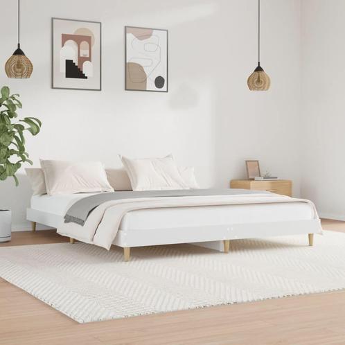 Bedframe 150x200 - Wit Houten Bed Retourdeal, Huis en Inrichting, Slaapkamer | Bedden, 160 cm, 200 cm, Wit, Nieuw, Hout, Tweepersoons