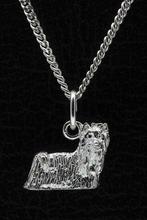 Zilveren Yorkshire terrier - omkijk ketting hanger - klein, Nieuw, Verzenden