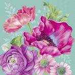 IHR - Lunch servetten - Joleen Turquoise, Nieuw