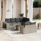 vidaXL 11-delige Loungeset met kussens poly rattan grijs, Tuin en Terras, Tuinsets en Loungesets, Meer dan 8 zitplaatsen, Nieuw