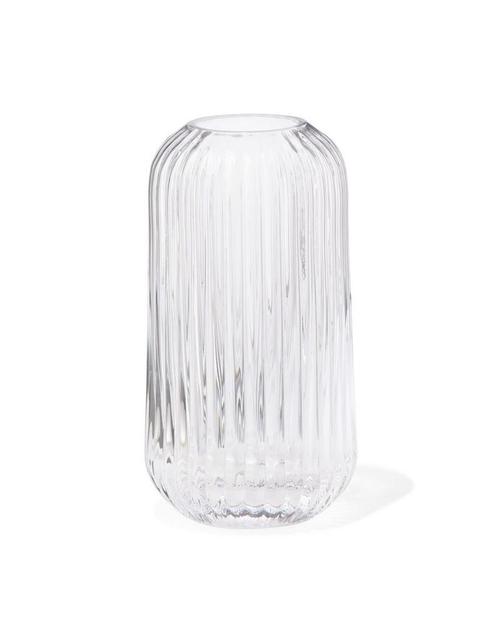 HEMA Vaas voor geurstokjes XS glas ribbel, Huis en Inrichting, Woonaccessoires | Overige, Nieuw, Verzenden