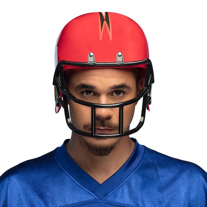 Helm American football rood, Hobby en Vrije tijd, Feestartikelen, Nieuw, Verzenden