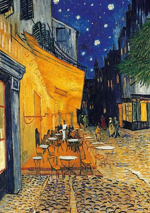 Kunstdruk Vincent Van Gogh - Café-Terrasse am Abend, Huis en Inrichting, Woonaccessoires | Schilderijen, Tekeningen en Foto's