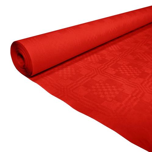 Papieren Tafelkleed Rood 8m, Hobby en Vrije tijd, Feestartikelen, Nieuw, Verzenden