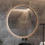 Spiegel AquaSplash Star Rond met LED 120 cm Koper Rose, Huis en Inrichting, Ophalen of Verzenden, Nieuw