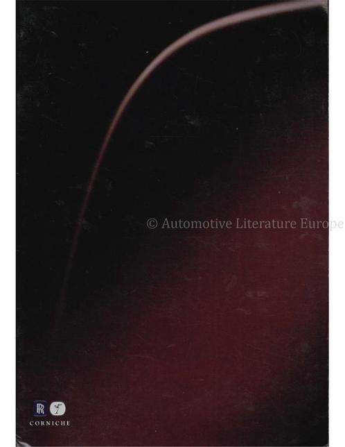1999 ROLLS ROYCE CORNICHE BROCHURE DUITS, Boeken, Auto's | Folders en Tijdschriften