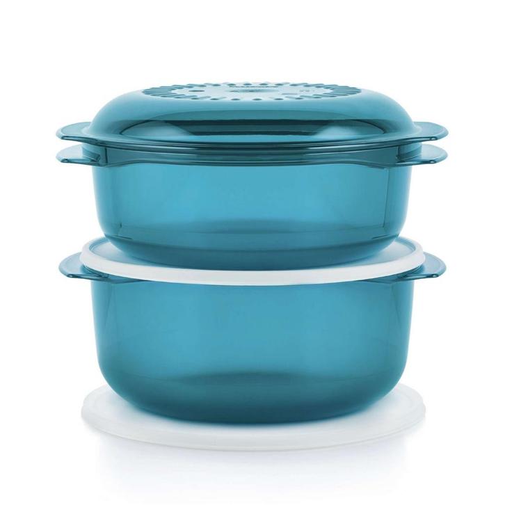 Tupperware MicroPlus 3, Huis en Inrichting, Keuken | Tupperware, Blauw, Groen, Nieuw, Ophalen of Verzenden