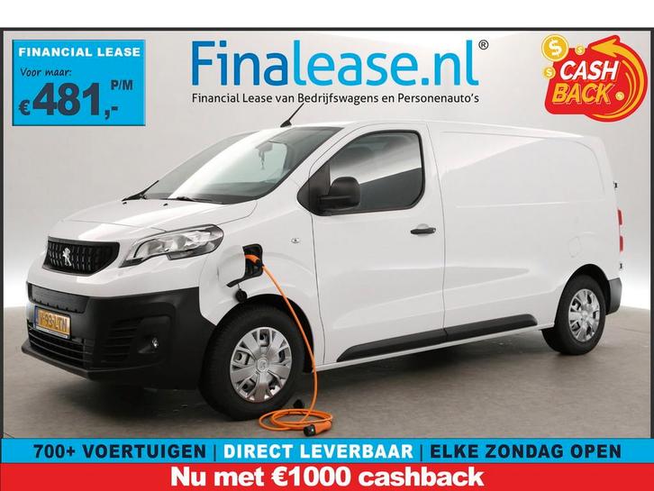 Peugeot e-Expert L2H1 75 KW/H NIEUW Elektrisch Automaat Cam, Auto's, Bestelauto's, Lease, Automaat, Elektrisch, Wit, Peugeot, Verzenden
