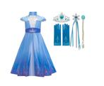 Frozen Elsa prinsessenjurk+accessoires 928,104,110,116 tm152, Kinderen en Baby's, Carnavalskleding en Verkleedspullen, Ophalen of Verzenden