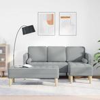 vidaXL Bankstel 2 pcs Lichtgrijs 173 x 131 x 67 cm Stof, Huis en Inrichting, Banken | Bankstellen, Verzenden, Nieuw, Stof, Minder dan 150 cm