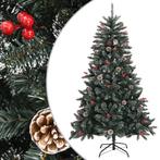 vidaXL Kunstkerstboom met standaard 120 cm PVC groen, Diversen, Verzenden, Nieuw