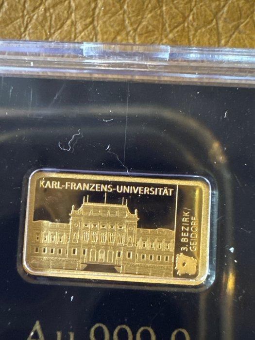 Oostenrijk. Gold bar Karl Franzens Universität ., 1/200 Oz, Postzegels en Munten, Munten | Europa | Niet-Euromunten