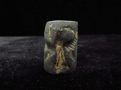 Mesopotamisch Steen cilinderzegel met adelaar en, Antiek en Kunst, Antiek | Overige Antiek