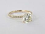 Verlovingsring - 14 karaat Geel goud - 1.80ct. tw. Diamant, Sieraden, Tassen en Uiterlijk, Antieke sieraden