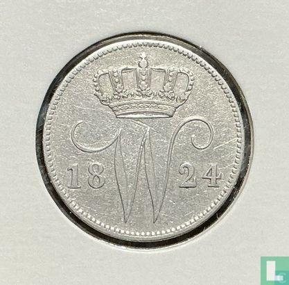 Nederland 25 cent 1824 (munten), Postzegels en Munten, Munten | Nederland, Losse munt, Goud, Zilver, Verzenden
