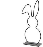 Metalen Frame Haas hangend oor op voet Zwart 29 cm, Hobby en Vrije tijd, Knutselen, Ophalen of Verzenden, Nieuw