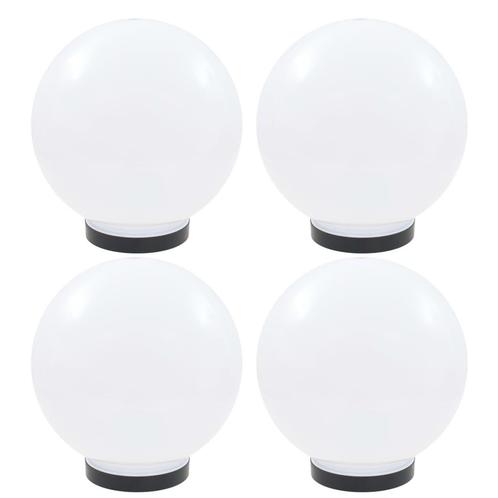 vidaXL LED-bollampen 4 st rond 25 cm PMMA, Tuin en Terras, Buitenverlichting, Nieuw, Verzenden