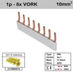 Sep kam pin 1 fase 8 polig 17,8mm grijs, Ophalen of Verzenden, Nieuw