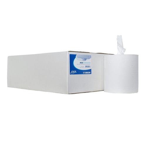 Poetspapier midi 2-laags ZK cellulose - 6 rollen, Huis en Inrichting, Schoonmaakartikelen, Verzenden