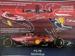 Ferrari - Disegno tecnico F1 75 - Charles Leclerc e Carlos, Nieuw