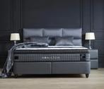 Opberg boxspring Hamilton 160x200 grijs, Verzenden, Nieuw, Overige kleuren, Modern