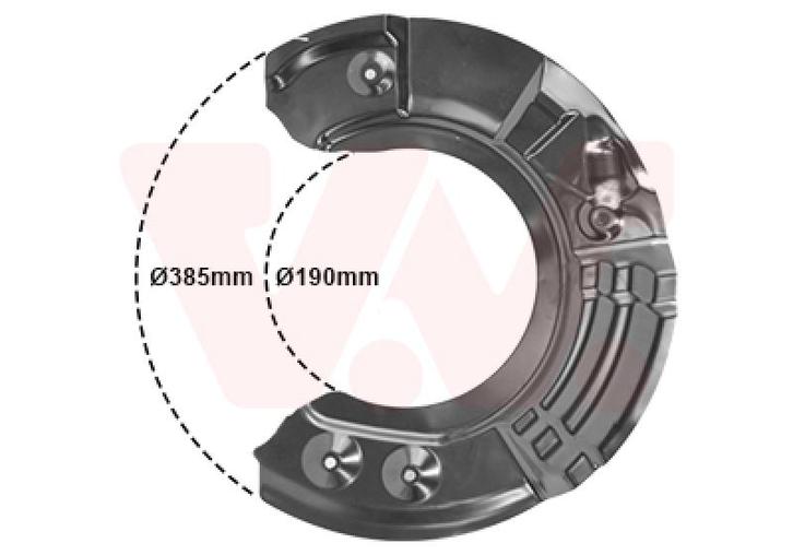 REMSCHIJF BESCHERMER VOOR BMW 5 F10/F11 2009-2017, Auto-onderdelen, Remmen en Aandrijving, Nieuw, Ophalen of Verzenden