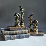 Boekensteunen (2) - Hinden Bambi - Marmer, Zinklegering, Antiek en Kunst