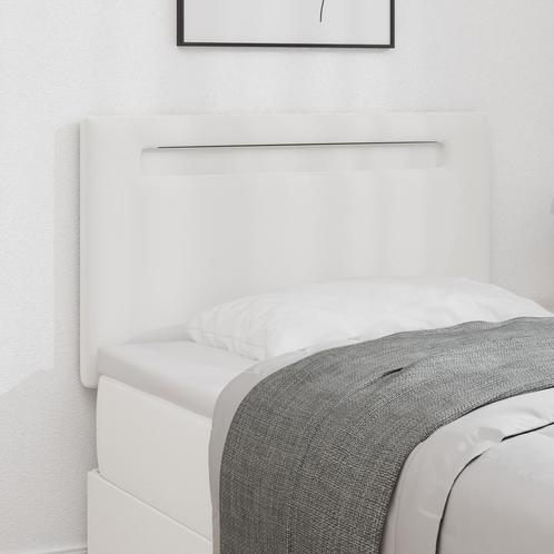 vidaXL Hoofdbord Simpel Design Strak Wit 100 cm Faux Leer, Huis en Inrichting, Slaapkamer | Bedden, Wit, Nieuw, Overige materialen