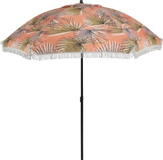2dekans | In The Mood Collection Parasol Palm Bladeren -, Tuin en Terras, Parasols, Zo goed als nieuw, Ophalen of Verzenden
