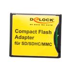 Delock Compact Flash/CF Adapter voor een SD kaart, Audio, Tv en Foto, Fotografie | Geheugenkaarten, Verzenden, Nieuw