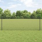vidaXL Gelaste Draadomheining met 44 U Palen Grijs 0.8x100 m, Verzenden, Nieuw, IJzer