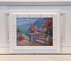 Domenico Ronca (1964) - View on the Amalfitan Coast, Antiek en Kunst, Kunst | Schilderijen | Klassiek