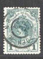 Nederland 1898 - 1 Gulden Kroningsgulden - Inhuldigingszegel, Gestempeld