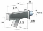 Dude Fonteinkraan Wandmodel Qw001, Ophalen of Verzenden, Nieuw