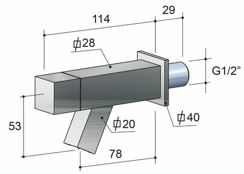 Dude Fonteinkraan Wandmodel Qw001, Doe-het-zelf en Verbouw, Sanitair, Ophalen of Verzenden
