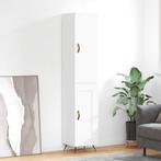 vidaXL buffetkast 34,5x34x180 cm bewerkt hout wit, Huis en Inrichting, Kasten | Buffetkasten, Minder dan 50 cm, Verzenden, Nieuw