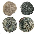 Koninkrijk Spanje. Lote de 8 monedas - Siglos XIV / XVII