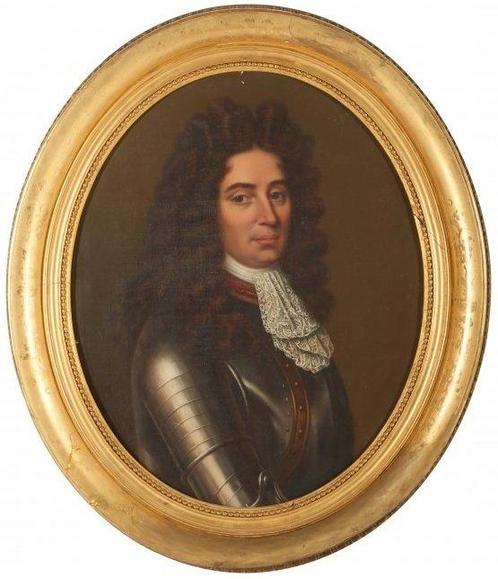 British school (XVIII) - Retrato del Barón Marc Antoine, Antiek en Kunst, Kunst | Schilderijen | Klassiek