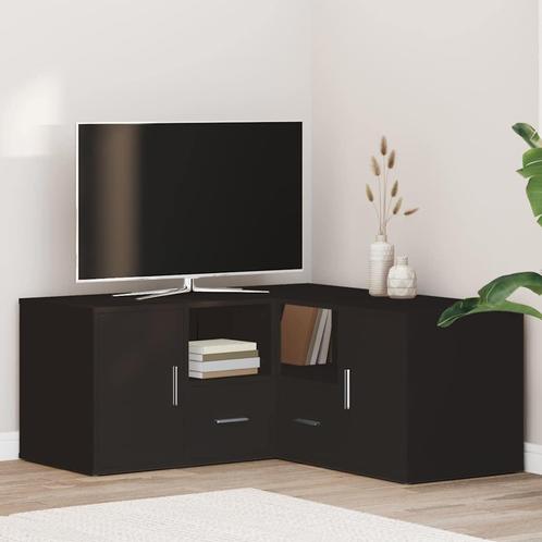 vidaXL Hoekkast 160x40x45 cm bewerkt hout zwart, Huis en Inrichting, Kasten | Overige, Nieuw, Verzenden