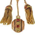 French Vintage antique Victorian anno 1870, Red Strass -, Sieraden, Tassen en Uiterlijk, Antieke sieraden