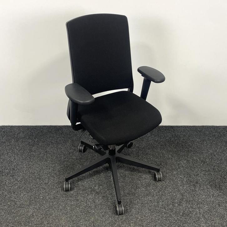 Bureaustoel Gispen Zinn - Zwart, Huis en Inrichting, Bureaustoelen, Bureaustoel, Zwart, Gebruikt, Ergonomisch, Ophalen of Verzenden