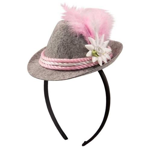 Tiara mini roze Oktoberfest, Kleding | Dames, Carnavalskleding en Feestkleding, Nieuw, Ophalen of Verzenden