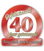 Huldeschild 40 Jaar Getrouwd, Hobby en Vrije tijd, Feestartikelen, Ophalen of Verzenden, Nieuw