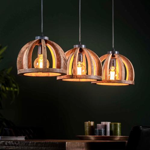 *WOONWINKEL* Eettafel Hanglamp Van Hout, Huis en Inrichting, Lampen | Hanglampen, Nieuw, Verzenden