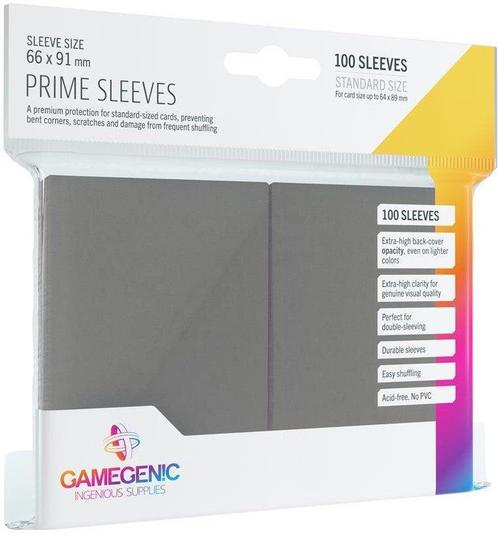 GameGenic - Prime Sleeves 66x91mm Grijs (100 stuks), Verzamelen, Disney, Ophalen of Verzenden