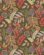 Jacquard Meubelstof Mambo Kaki, Hobby en Vrije tijd, Stoffen en Lappen, Nieuw, Bruin