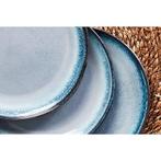 2dekans | Bjorn Servies 18 delige set - wit/blauw met zwarte, Huis en Inrichting, Ophalen of Verzenden, Zo goed als nieuw