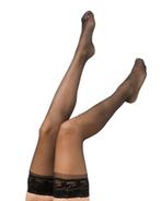 HEMA Hold ups met kant - matt 15 denier zwart, Kleding | Dames, Leggings, Maillots en Panty's, Verzenden, Nieuw, Zwart